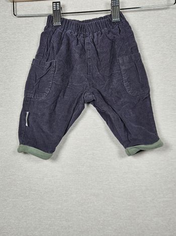 Pantalon velours petit beguin 3 mois 62 cm 