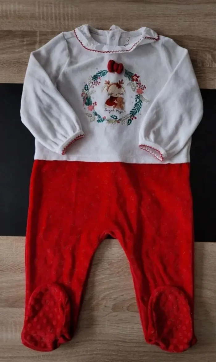 Pyjama de Noël avec bonnet - photo numéro 2