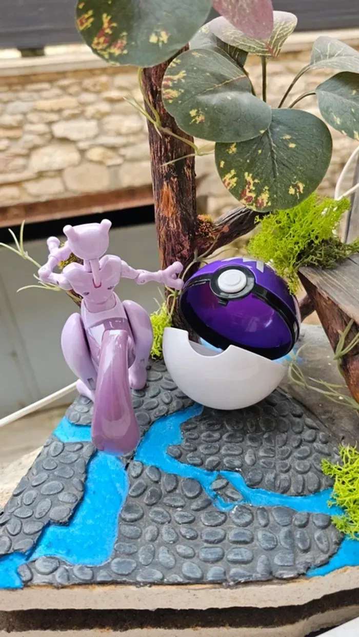 Super figurine Pokemon Mewtwo pliable en boule - photo numéro 8