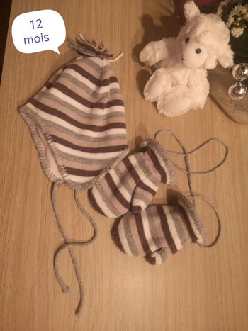 Bonnet hiver et mouffles