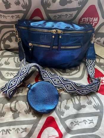 Sac banane bleu 