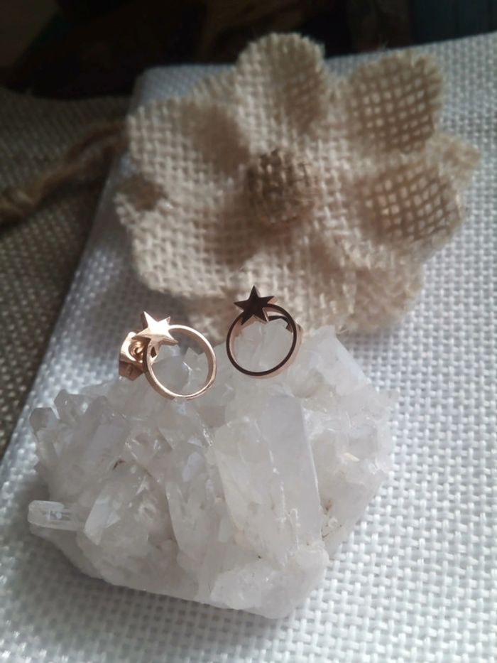 Boucles cercles étoilés 🌟.