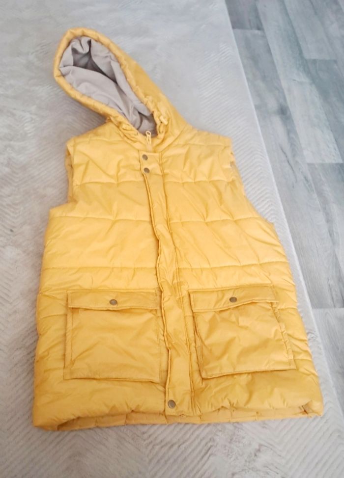 Doudoune jaune sans manche - photo numéro 3