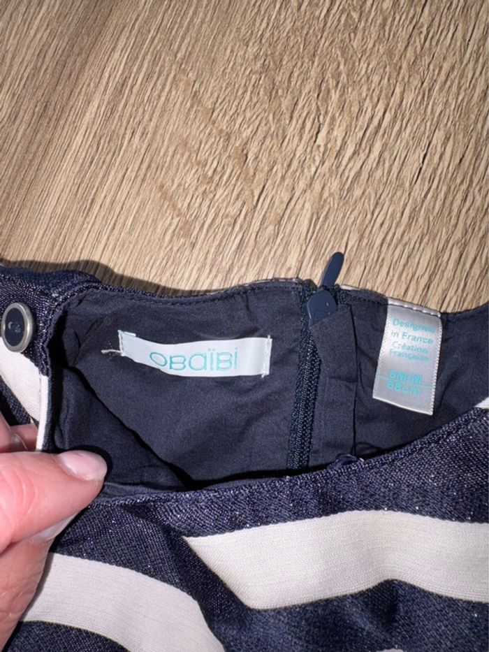 Robe obaidi bleu cérémonie 6 mois - photo numéro 3