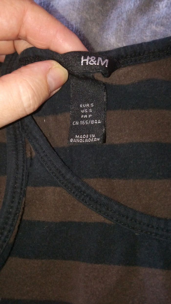 Débardeur bretelles fines, à rayures h&m - photo numéro 2