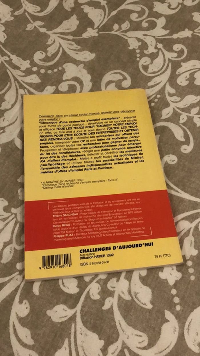 Livre chronique d’une recherche d’emploi exemplaire - photo numéro 2