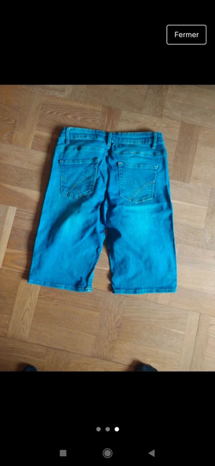 Short bermuda taille 36 camaïeu bleu jeans - photo numéro 2