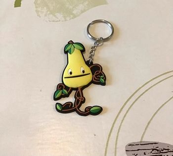 Porte-clefs forme Poire de 6,5 cm