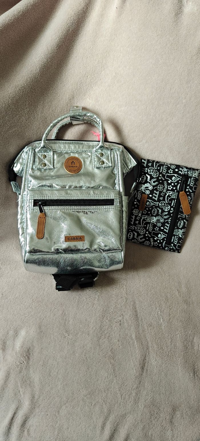 Sac à dos xs Cabaïa argenté - photo numéro 1