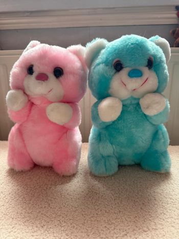 Peluches Adorables Duo Rose & Bleu – Douceur et Câlins Assurés