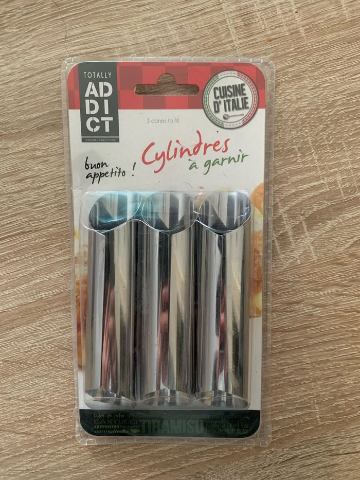 3 cylindres en acier inoxydable à garnir