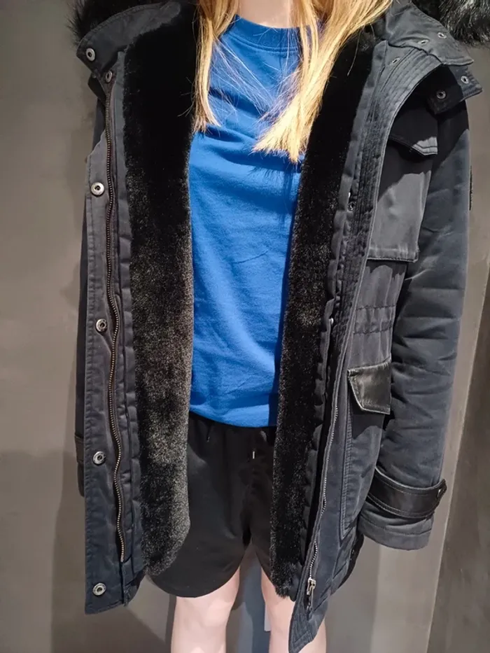 Parka doublée avec capuche IKKS taille L - photo numéro 6