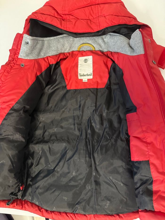 Doudoune Timberland rouge – Enfant 5/6 ans (110 cm) - photo numéro 4