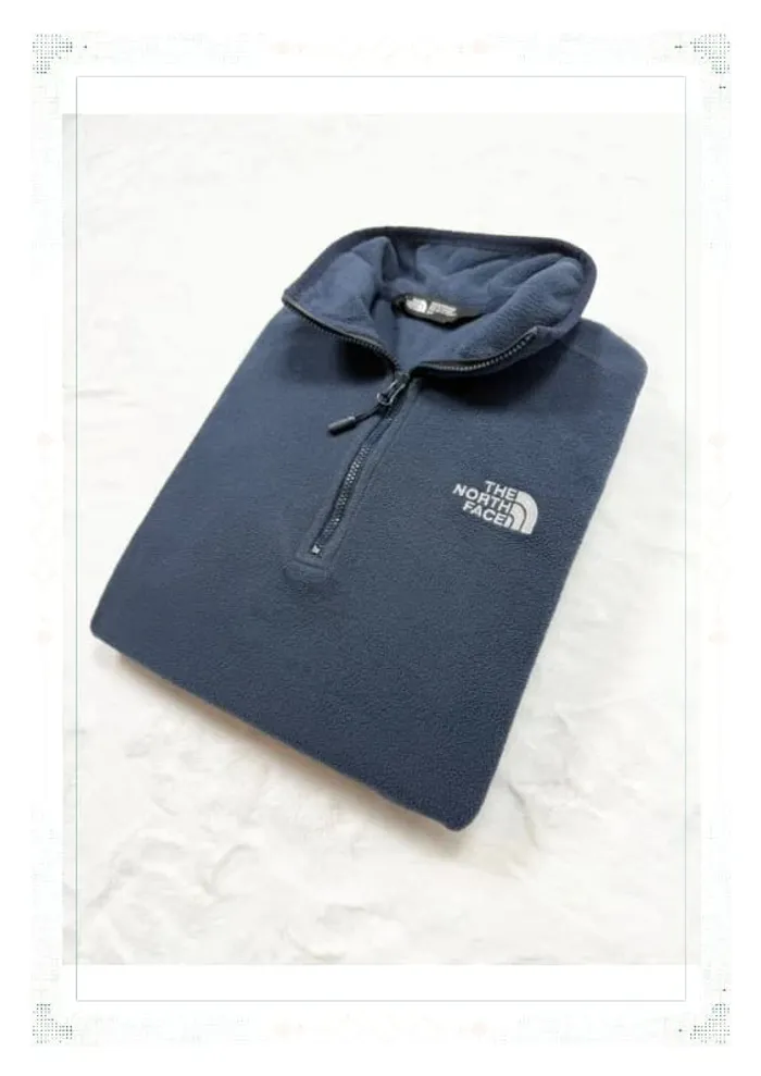 The North Face polaire demi zip bleu marine homme taille S polyester