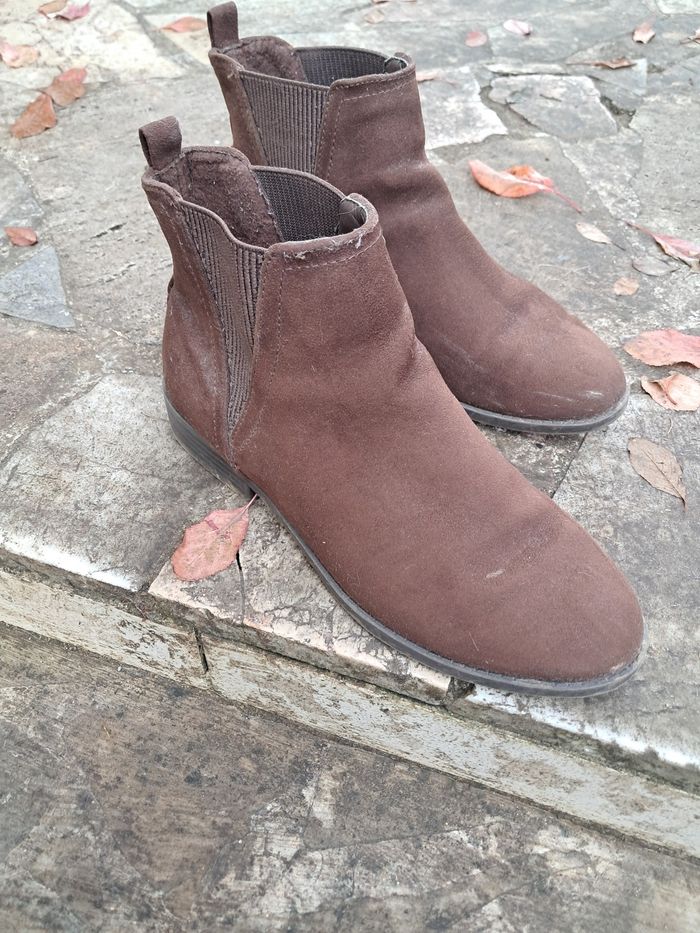 Bottines chelsea marrons 37