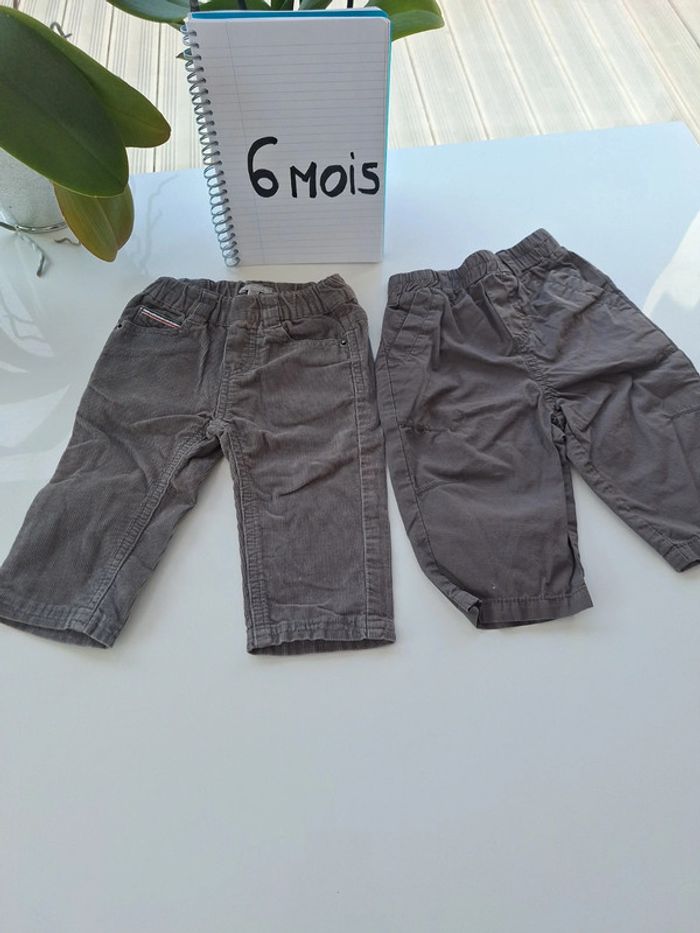 Lot 2 pantalons 6 mois Grain de Blé