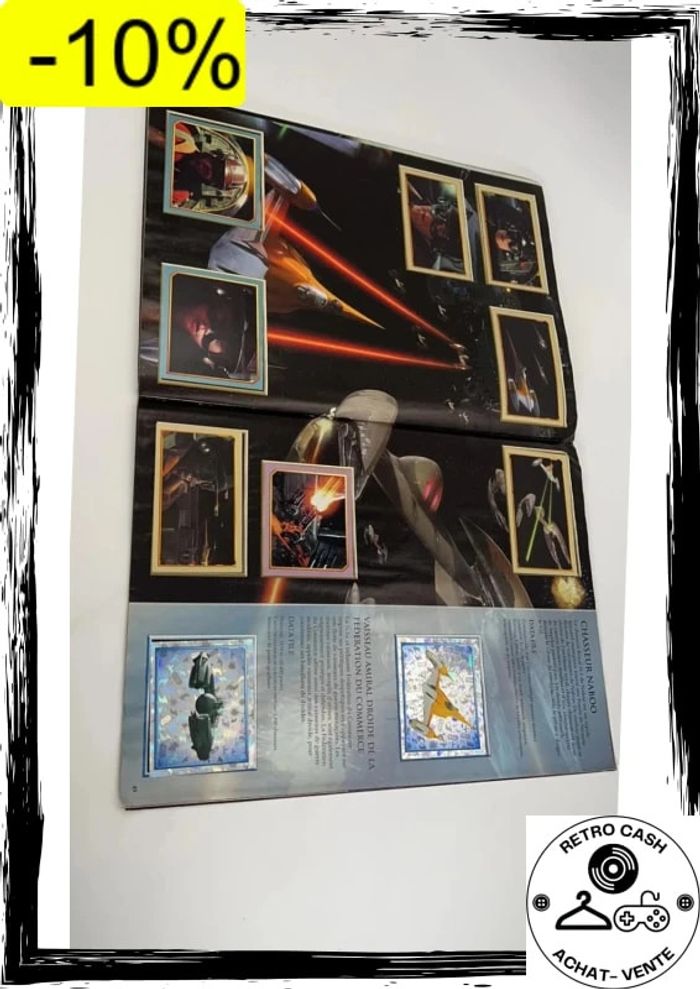 Album incomplet il manque 1 vignette Star Wars epidose 1 Merlin Lucasfilm 1999 - photo numéro 18