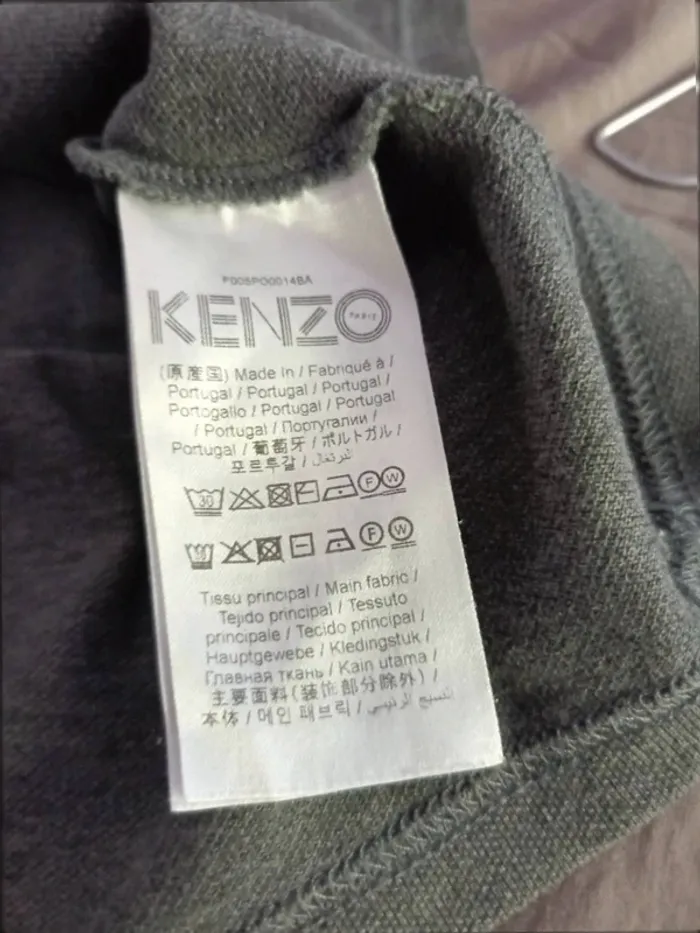 Polo gris et jaune fluo Kenzo - photo numéro 8