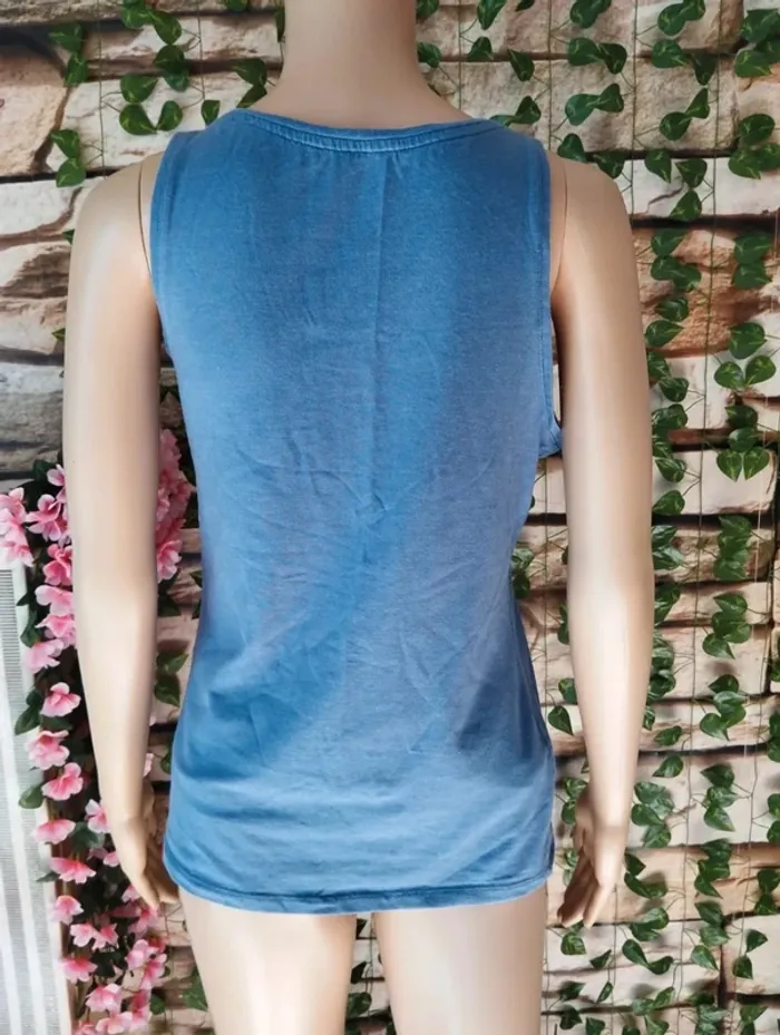 🌸Débardeur bleu Etam Taille 38🌸 - photo numéro 3