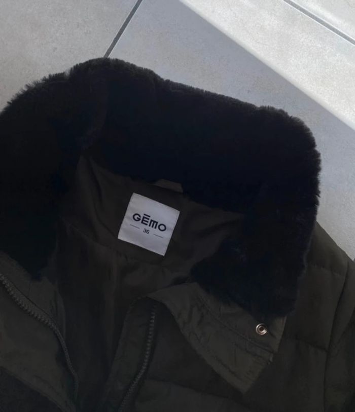 Veste matelassée kaki Gémo 36 boutons doré - photo numéro 2