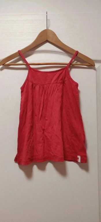 Top à fines bretelles rose Okaïdi 10 an