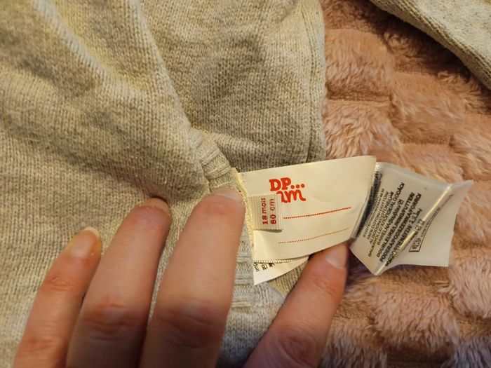 Gilet réversible dpam 18m tbe - photo numéro 2