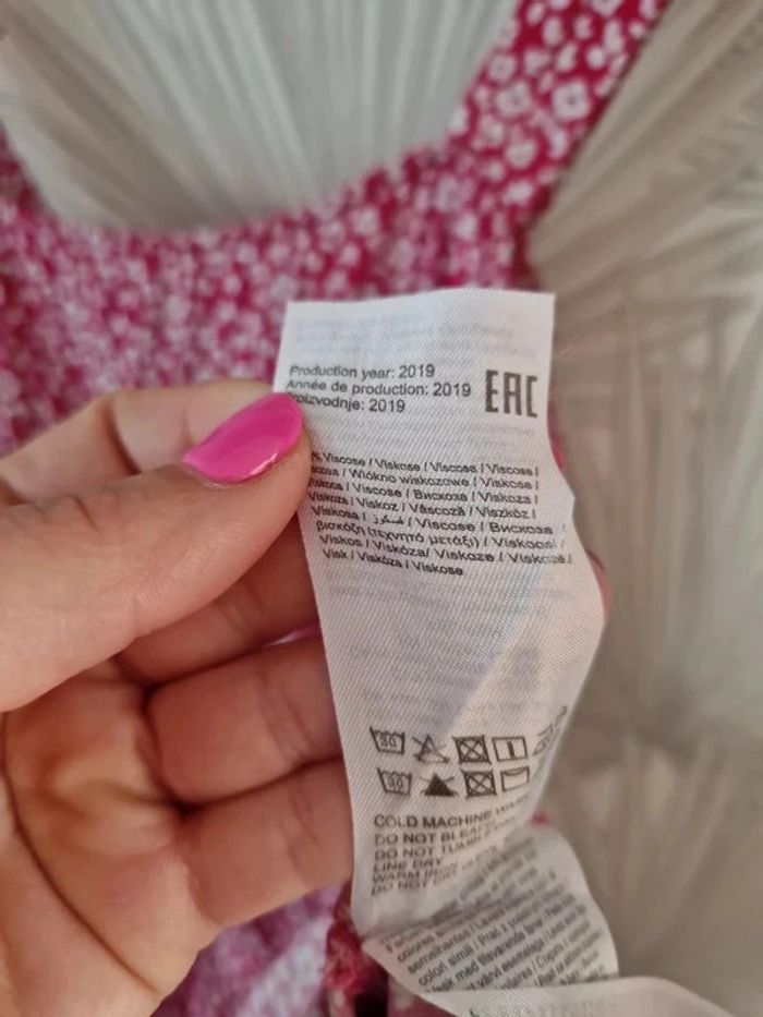 Jolie robe d'été rose taille 34 - photo numéro 5