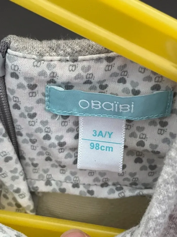 Robe épaisse gris clair Okaïdi - photo numéro 2