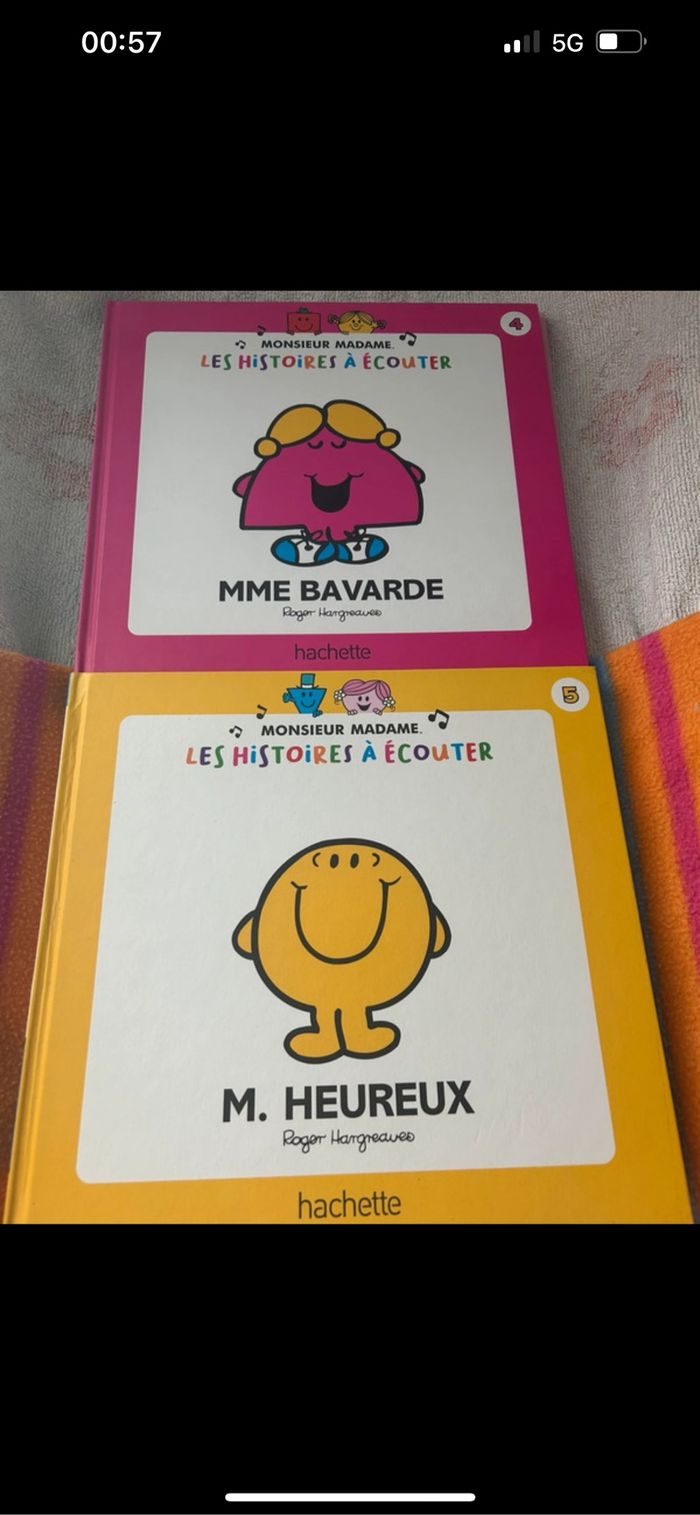 Lot 10 grand albums monsieur madame les histoires à écouter - photo numéro 3