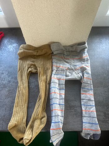 Lot de 2 collants taille 74/80