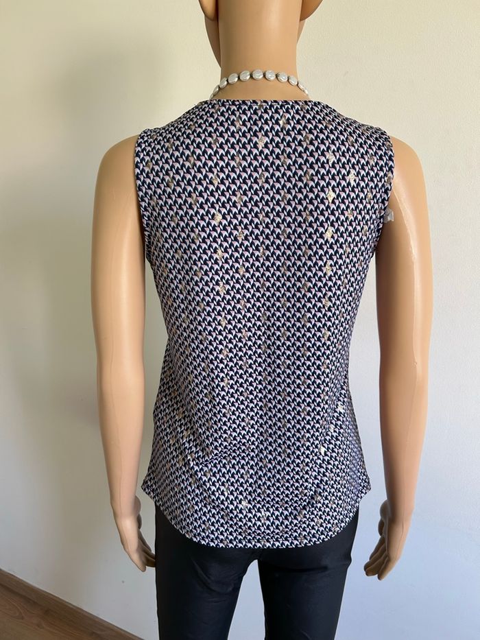Blouse imprimée sans manches Morgan taille S jamais portée - photo numéro 3