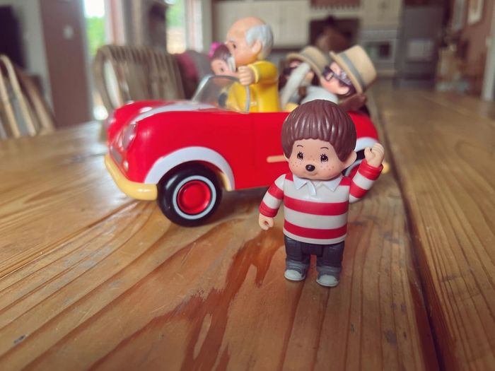 Voiture Monchhichi vintage avec 5 personnages kiki - photo numéro 9