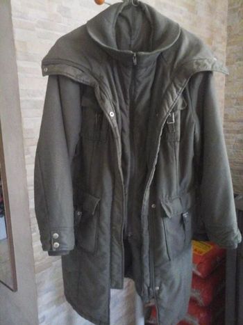 Manteau matelassé kaki