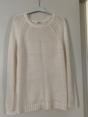 Pull crème beige