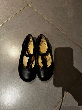 Ballerines en cuir avec serrage en scratch -  DPAM - Étoiles - Bleu marine - 29
