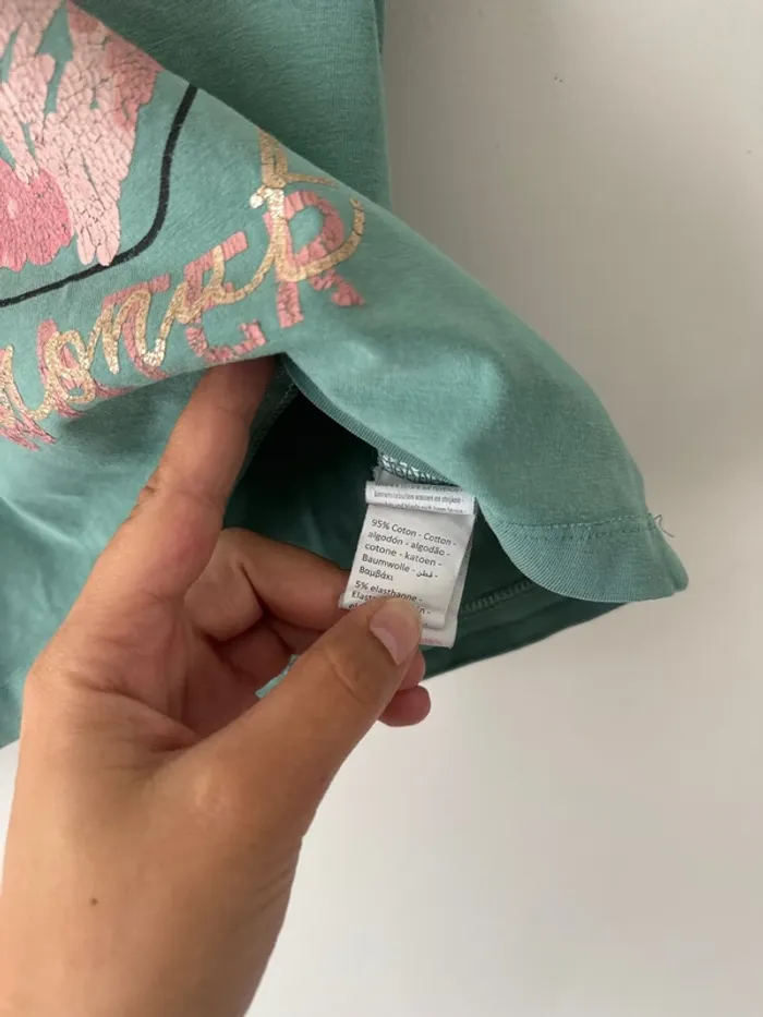 👚 T-shirt pomme - fille - 5 ans - 110 cm - orchestra -satisfaisant - photo numéro 5
