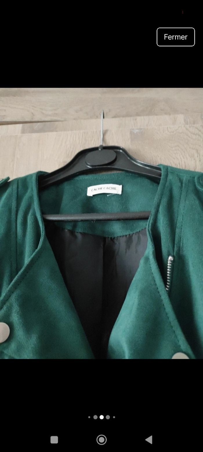 Veste Neuve vert foncé Cache Cache - photo numéro 4