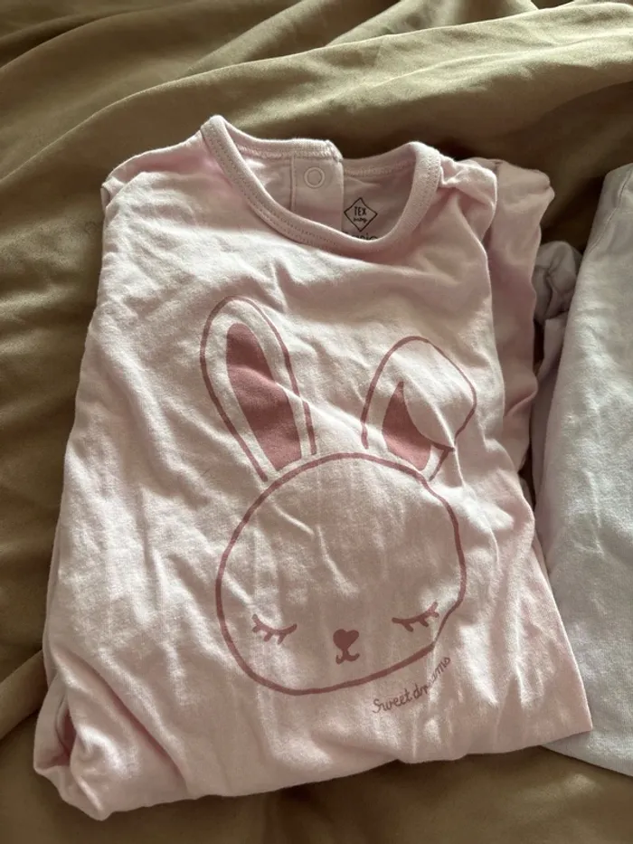 Lot de 3 pyjamas fin fille 6 mois - photo numéro 2
