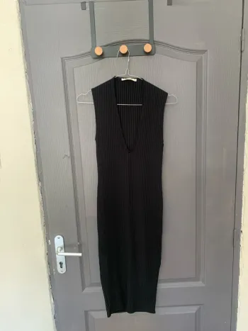 Robe longue noir Pull & Bear - Taille S