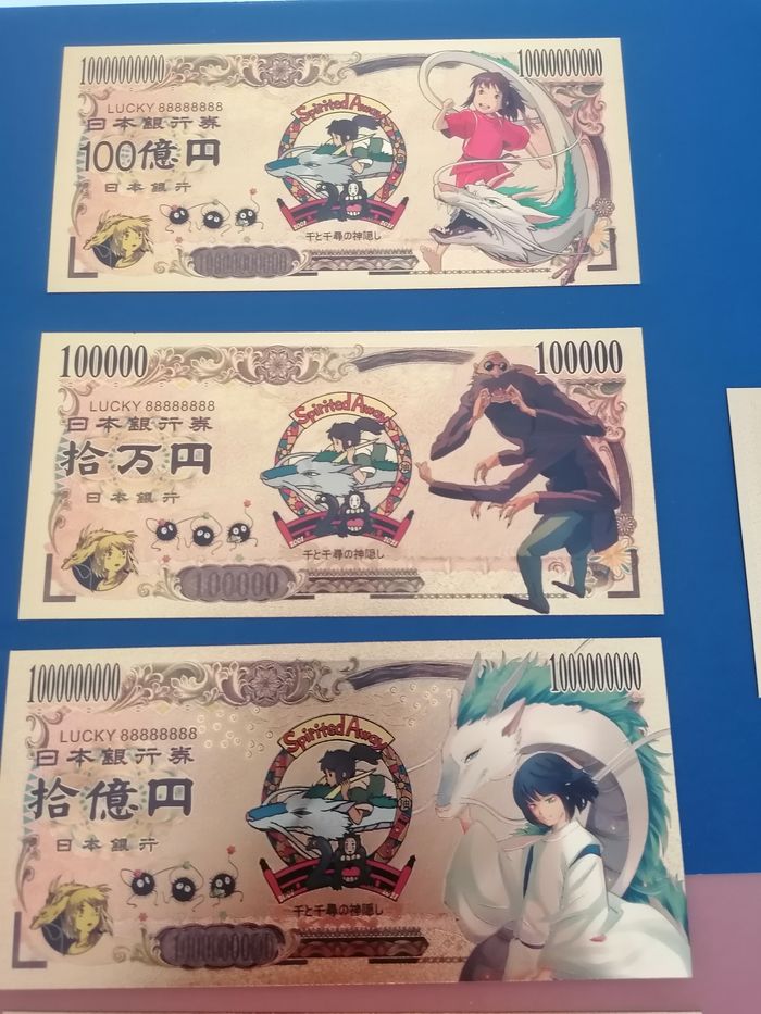 5 billets or Le voyage de Chihiro studio Ghibli - photo numéro 5