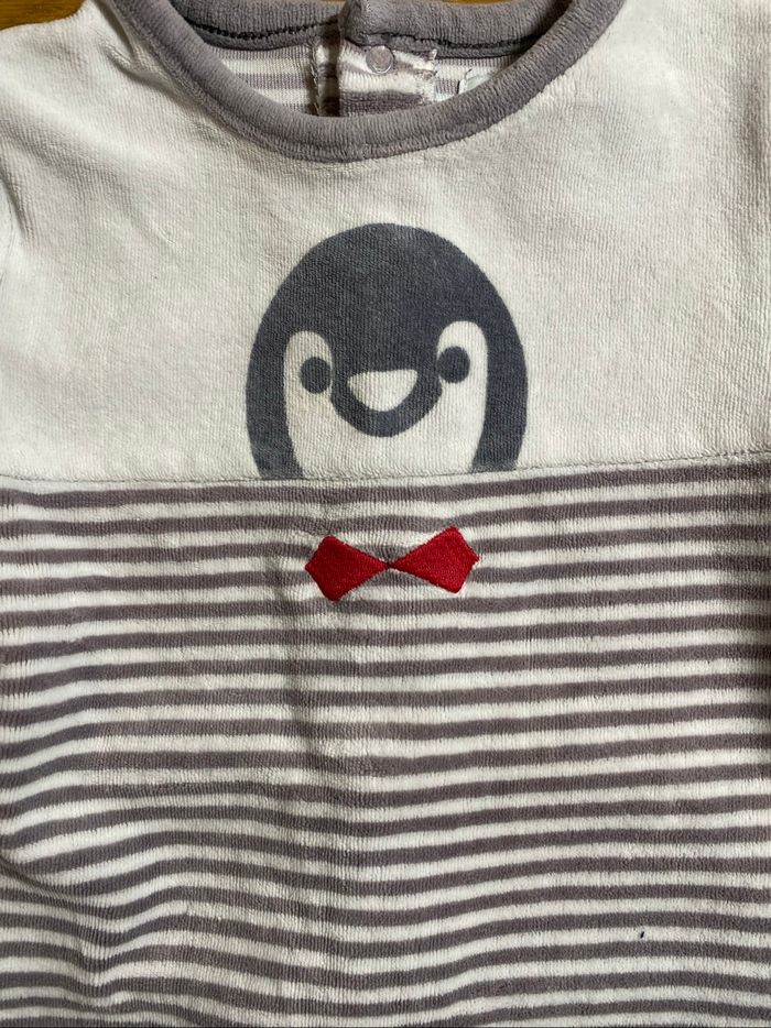 Obaïbi Pyjama Grenouillère Pingouin Taille 9 mois - photo numéro 4