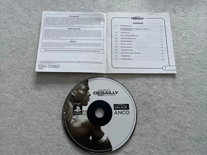 Marcel Desailly Pro Football Jeu PS1 - CD Et Notice FR - photo numéro 3