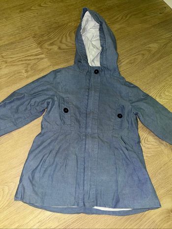 trench veste à capuche jacadi fille 5 ans