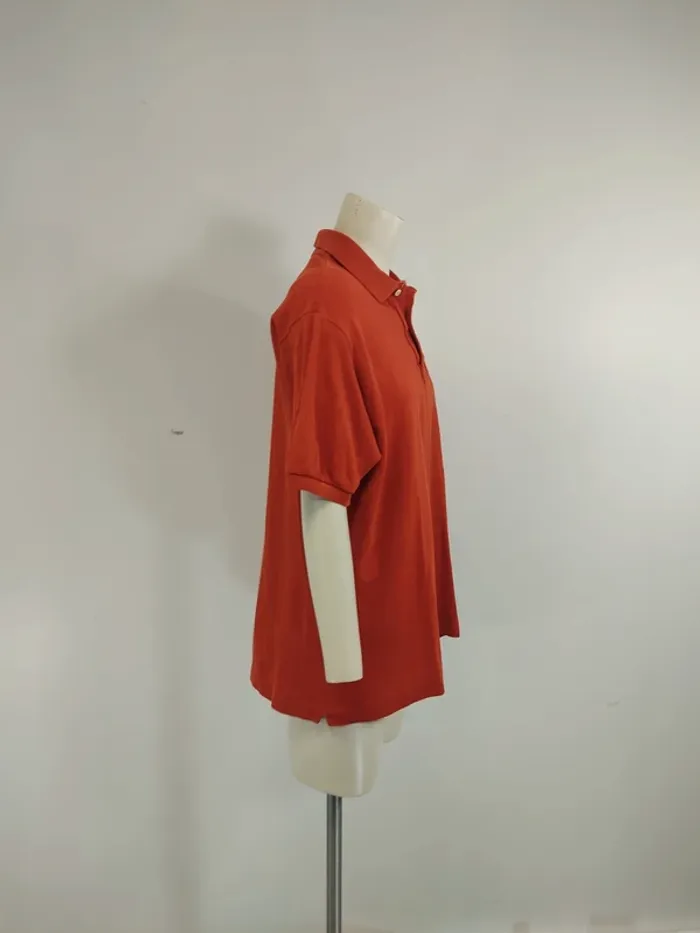 Polo Lacoste Orange - Vintage homme - taille 5 XXL - A622 - photo numéro 3