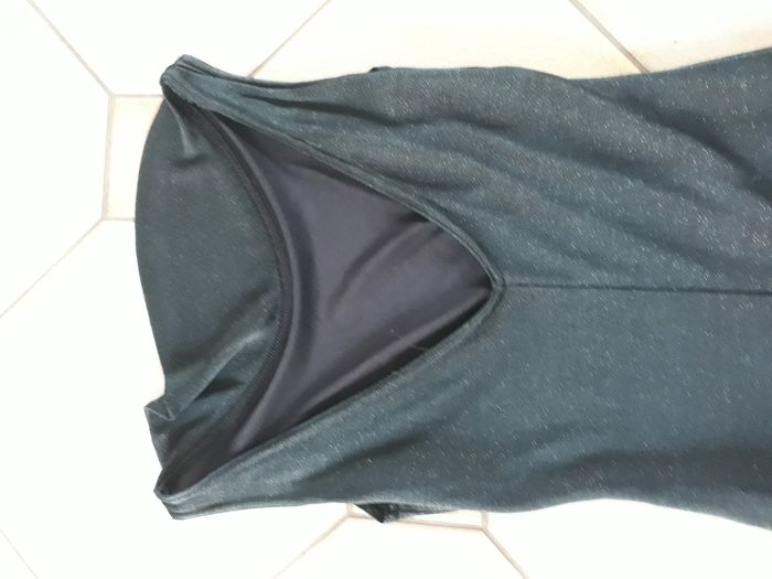 Robe longue verte foncé taille 36 - photo numéro 5