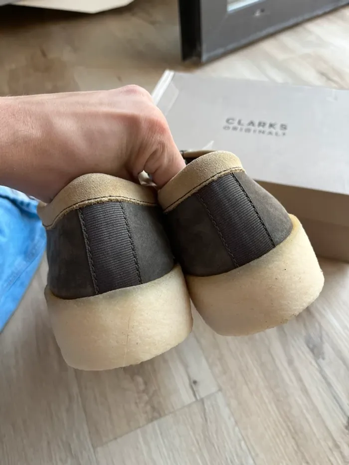 Clarks Wallabee Dark Green Nub Taille 42,5 - photo numéro 3