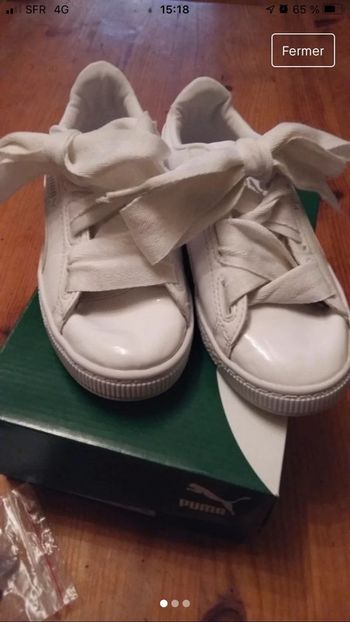 Basket puma verni taille 33