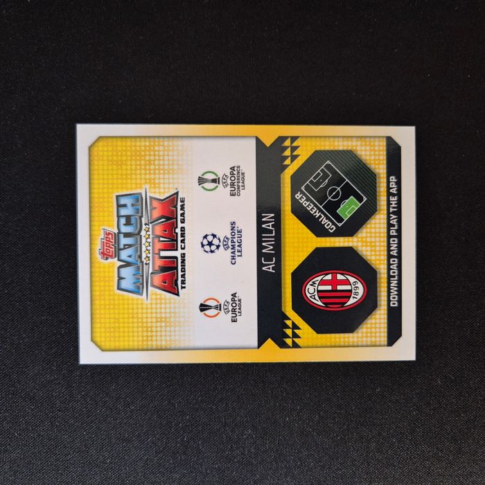 Carte Match Attax : Mike Maignan - AC Milan - photo numéro 2