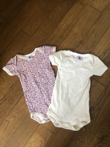 2Bodys manches courtes 3 mois