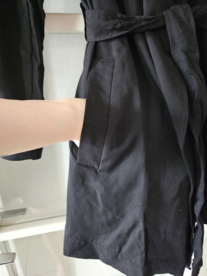 Veste légère ceinturée noire H&M - photo numéro 4